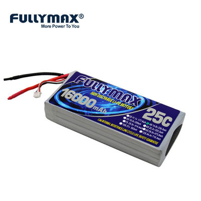 aerei elettrici alto Rate Discharge della batteria 4s 16000mah 25C di 4s 14,8 V Lipo
