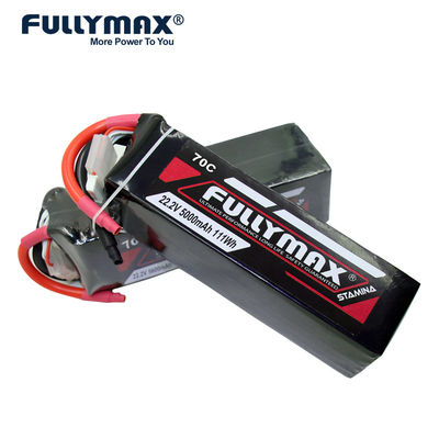 batteria di Ion Battery For Rc Plane 5000mah del litio di Fullymax 6s 5000mah 70c della batteria di 22.2v 22v Lipo