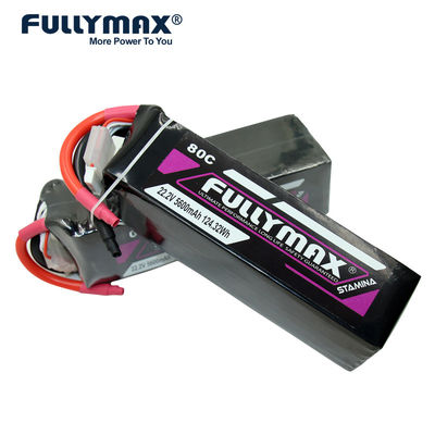 sicurezza di durata di vita della batteria dell'aeroplano di potenza della batteria di 5600mAh 80C 6S 22.2v Lipo RC