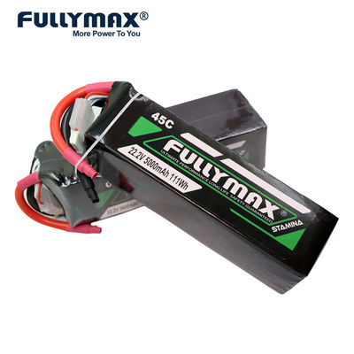 Batteria 22.2v dell'aeroplano di Rc delle batterie della batteria 45c Lipo della batteria 5000mah Lipo del polimero del litio