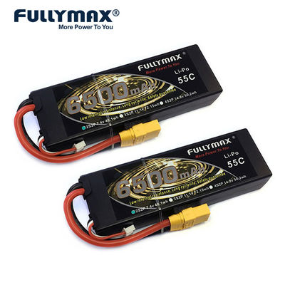 Batteria Lipo Fullymax 7.4v 2s 55C 6500mAh 10000mah 2s2p Batteria modello Lipo RC