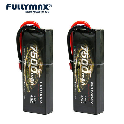 batterie di 45C 7500mAh 7.4V 2S Lipo per le barche di modello di Aircraft Rc Model
