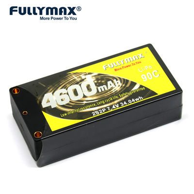 Batteria 90C 4600mAh di Fullymax 2s 7.4v Lipo con singolo incavo a banana Lipo Fullymax da 5 mm