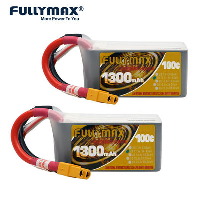 Batterie di Xt60 11.1v 3s 1300mah Lipo per la batteria 3-Cell dell'elicottero 100c Li Ion Fullymax 3s 1300mah Lipo degli aeroplani di Rc
