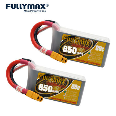 elicottero di Battery Packs Fpv del modello della batteria 11.1V 80C Rc di 3s 850mah Lipo