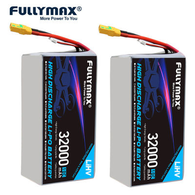 Fullymax 6s 32000mah Lipo Battery Airplane 4.45V 32000mAh 23.52V 10C XT90-s Alta tensione