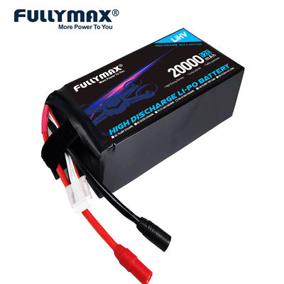 batteria commerciale ad alta tensione del fuco di sostegno 12C 47.04V AS150 XT150 della batteria di 12S 20000mah Lipo