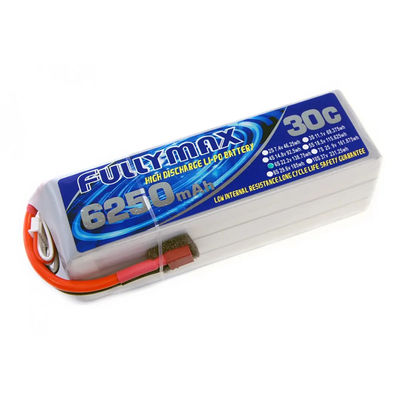 Pacchetto 30C 6250mAh 6S 22.2V della batteria di FULLYMAX LiPo con il connettore di decani per il camion Heli Airplane Aircraft del crogiolo di automobile di RC RC