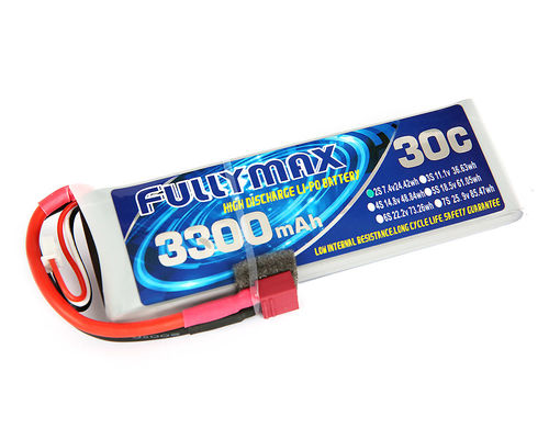 Pacchetto 30C 3300mAh 2S 7.4V della batteria di FULLYMAX LiPo con la spina di T per il camion Heli Airplane del crogiolo di automobile di RC