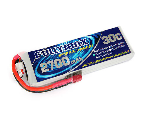 Pacchetto 30C 2700mAh 4S 14.8V della batteria di FULLYMAX LiPo con la spina di T per l'aeroplano degli aerei RC delle automobili RC di RC